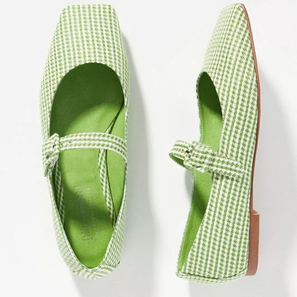 New Jeffrey Campbell Square-Toe Mary Jane Flats